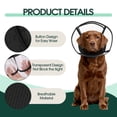 thumbnail image 5 of Kuoser Dog Cone Collar, Soft Adjustable Elizabethan Recovery Cone for Dog, Black, S, 5 of 8