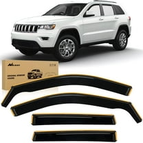 Nilight In Channel Rain Guards for Jeep Grand Cherokee 2011 2012 2013 2014 2015 2016 2017 2018 2019 2020 Vent Window Visors-4pcs