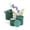 Emerald, variant on Unikpackaging Set of 3 pcs, Velvet Round Flower/Gift Box with Lids, Emerald