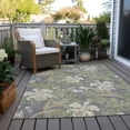 thumbnail image 6 of Addison Rugs Chantille Indoor/Outdoor Transitional Floral Gray Washable Rectangle Rug, 5' x 7'6", 6 of 6