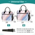 thumbnail image 4 of FORMRS Insulated Lunch Bag for Work School Unisex Large Capacity Cooler with Shoulder Strap, Abstract Blue, 4 of 6