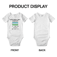 thumbnail image 3 of Not Only Am I Perfect, I'm Uzbek Too! Baby Bodysuit Baby Clothes (White, 6-12 Months), 3 of 5