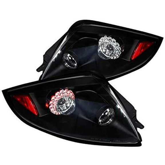 LED Tail Lights Rear Brake Lamp In Black Housing Clear Lens Made For And Compatible With 2006 - 2011 Mitsubishi Eclipse 06 07 08 09 10 11