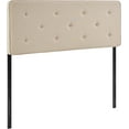 thumbnail image 2 of ZXNYH Maxwell Tufted Upholstered Headboard, Light Grey, Full, 2 of 8