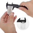thumbnail image 4 of Unique Bargains 1 Pc Mini Eyebrow Measuring Ruler Double Scale Aliper Measuring Tool 4.13"x1.73" Black, 4 of 6