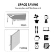 thumbnail image 3 of Yuarrent 2 uds soportes de estante plegables de acero inoxidable de alta resistencia soporte de estante plegable para de trabajo ahorro de espacio Conjuntos de muebles de dormitorio Numero 3 Yuarrent HA024806-03, 3 of 6