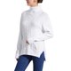 thumbnail image 4 of Suéteres de punto de cable de INSPIRE CHIC para mujer con diseño asimétrico y cuello alto de manga larga, 4 of 6