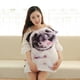 thumbnail image 3 of Vogacara Almohada realista para perro en 3D, acurrucada y adecuada para todas las edades, almohada con forma de cachorro en 3D, bonitos regalos Animales de peluche y juguetes de peluche perro lobo, 3 of 6