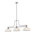thumbnail image 4 of Z-Lite Melange 3 Light Glass Steel Island Pendant in Heritage Brass, 4 of 7