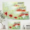 thumbnail image 4 of Designart ' Red Blossoming Poppies Over Wild Green I ' Traditional Canvas Wall Art Print, 4 of 4