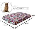 thumbnail image 2 of Colorful Pet Bed, Hand Drawn Floral Composition with Coming of the Spring Theme Botanical Pattern, Resistant Pad for Dogs and Cats Cushion with Removable Cover, 24" x 39", Multicolor, by Ambesonne, 2 of 4