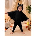 thumbnail image 4 of RUINIXCW Toddler Baby Halloween Outfit, Monster Costume, Hooded Cape Tops and Pants, 4 of 8