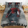 SpiderMan 3 Piece Sets Full/Queen Size Reversible Microfiber Quilts
