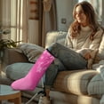 thumbnail image 2 of COEQINE Breast Cancer Leg Cast Covers Pink Ribbon Below The Knee Leg Cast Sleeve Size S Broken Leg Shower Cast Cover Adjustable Leg Cast Sock Cover for Women Gifts for Women Friends, 2 of 7