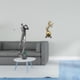 thumbnail image 2 of Figura de golfista,Estatua de golfista de resina,figura de golfista,decoración del hogar,Figura de escritorio,Estante de estatua de caballo para escritorio,oficina,decoración del hogar,Figura, 2 of 8