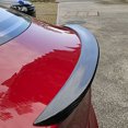 thumbnail image 4 of Auto fibra de carbono textura cola ala alerón trasero tronco alas Compatible con Tesla modelo 3 Carevas Decoración del ala de cola, 4 of 5