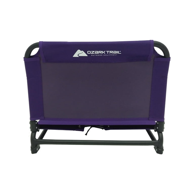 Ozark Trail Extra Wide Stadium Seat with Hooks Purple Walmart