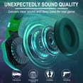 thumbnail image 2 of SPBPQY G2000 Gaming Headsets, Surround Stereo Gaming Headphones with Noise Cancelling Mic, LED Lights & Soft Memory Earmuffs for PS5/ PS4/ Xbox One/Nintendo Switch Mac Computer Games- Brilliant Green, 2 of 7
