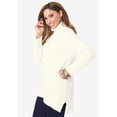 thumbnail image 5 of Jessica London Women's Plus Size Cable Turtleneck Sweater, 5 of 6