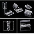 thumbnail image 4 of 30pcs Transparent Acrylic Hinges 1.34x0.7 Inch Continuous Hinge Folding Hinge Tools, 4 of 6