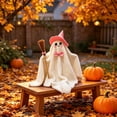 thumbnail image 4 of BUTASY Halloween Ghost Figurine, Cute Spooky Ghost Statue for Halloween Decorations Indoor Resin Ghost Decor for Party, Home, Indoor & Porch, 4 of 6