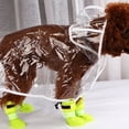 thumbnail image 6 of TABLZONE Green Silicone Pet Galoshes, and Comfortable Booties for Dogs, 4 Pieces for Rainy Weather, 6 of 6