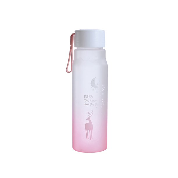Billuyoard Botella de agua portátil a prueba de fugas para beber deporte beber botellas rosa Type3 NO3
