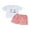 Red, variant on BemeyourBBs Toddler Baby Boy Valentines Day Outfit Spring Summer Clothes Cute Fire Engine Embroidery Short Sleeve T-Shirt Top and Plaid Shorts Set