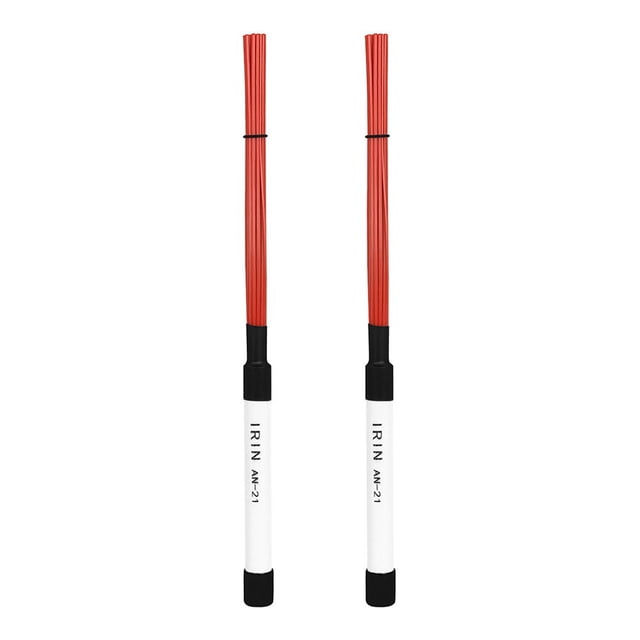 GLFILL 1 Paire de Tambours Professionnels pour Jazz, Pièces de Percussion, Nylon Rouge