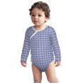 thumbnail image 2 of Sigee Blue And White Porcelain Chinaware for Baby Unisex Baby Cotton Long-Sleeve Bodysuits Soft Cotton, Breathable-12 Months, 2 of 6