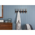 thumbnail image 5 of DRAKESTONE Mid-Century Coat Rack w/ 5 Wooden Hooks - Black, 5 of 6