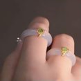 thumbnail image 5 of GKNET Chinese Retro Imitation Jade Ring Minimalism Hanfu Matching Hand Ornaments WY4-02, 5 of 8