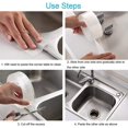 thumbnail image 3 of Tira Impermeabilizante, Sello De Baño Cinta Autoadhesiva Blanca De Silicona De Doble Pliegue Para Bañera/Prevención De Cucarachas Y Moho A Prueba De Agua Para Fregadero De Cocina 38 Mm * 3,2 M, 3 of 5