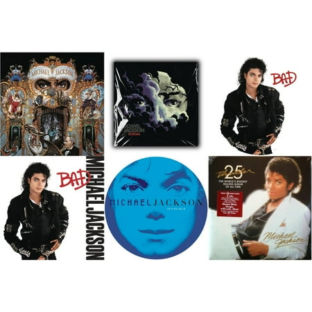Dangerous (180G/2LP) & Michael Jackson - Scream (2LP) (New LP Vinyl) & Bad (Picture Disc) & Bad (140G/Gatefold) & Invincible (2LP/Picture Disc) & Thriller (25Th Anniversary Edition/2LP/180G/Gatefold)