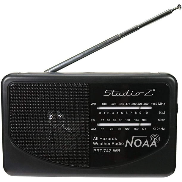 Studio Z PRT742 AM/FM/WB 3Band Compact Portable World Radio Receiver