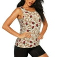 thumbnail image 2 of Balery Valentine'S Day Rose Camiseta sin mangas estampada ligera para mujer, tops de entrenamiento sin mangas, camisetas de yoga transpirables de secado rápido.-X-Large, 2 of 7