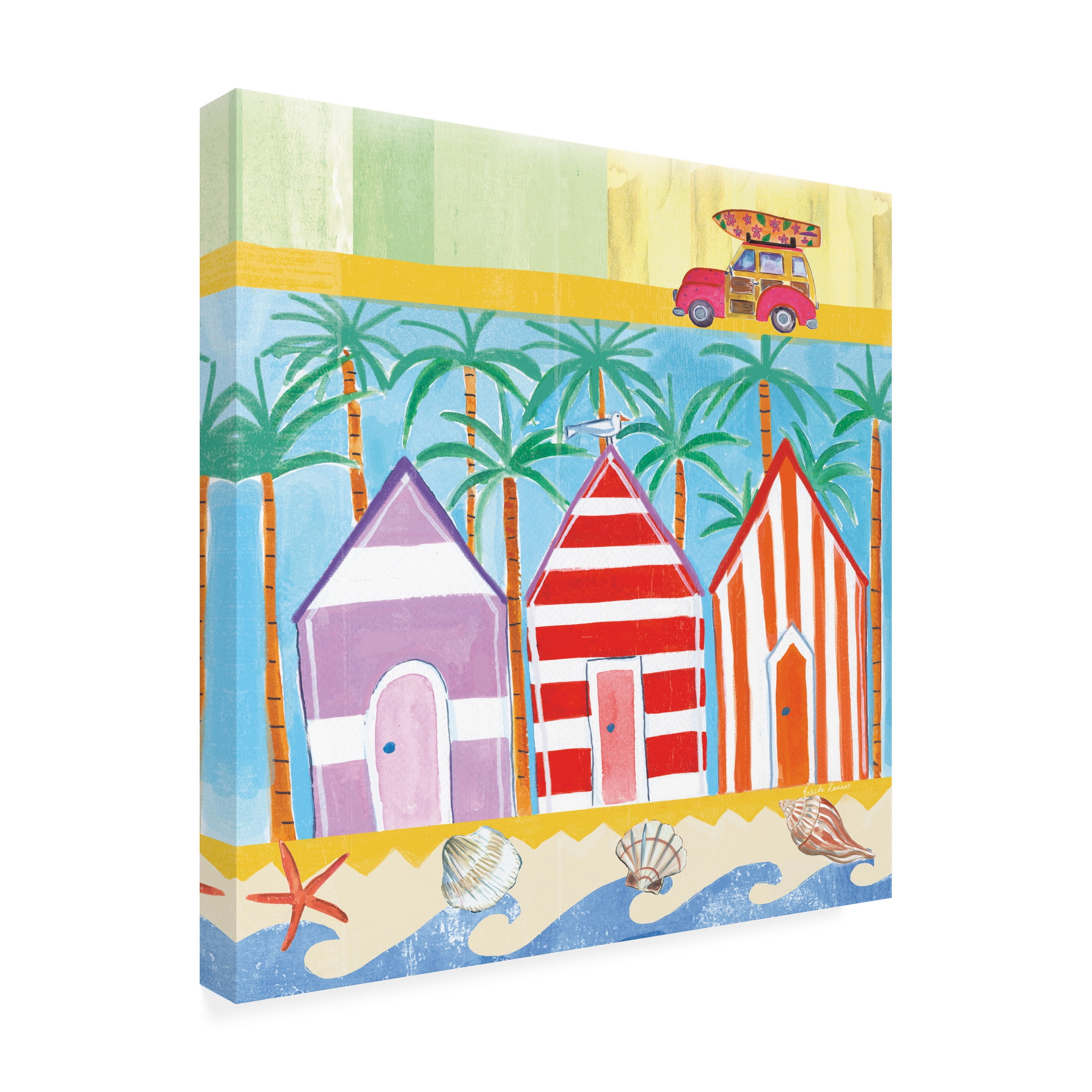 Farida Zaman 'Beach Living I' Canvas Art