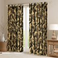 thumbnail image 2 of Castle Fairy Camouflage Black Out Curtains,Camo Curtains Pack of 2 (42x63 Each), 2 of 6