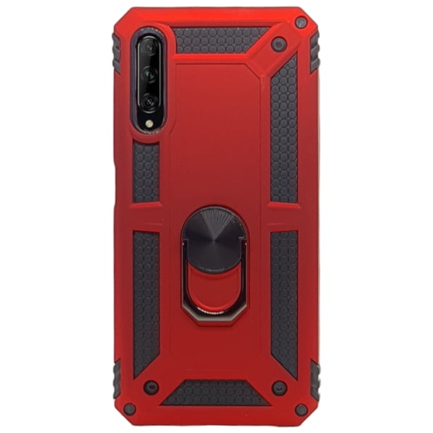 Funda Uso Rudo Cely Vesmir con Anillo Magnético Para Huawei Y9s Rojo