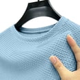 thumbnail image 6 of BRANROY Men's Short Sleeve T-Shirt Mesh - Ice Silk Breathable Lightweight Summer Casual Shirts for Men Cool Touch Pullover Top,Light Blue 3XL, 6 of 9