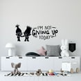 thumbnail image 1 of Motivational Trolls World Tour Movie Quotes Wall Decal - 8" x 20" Queen Poppy And Branch Removable Home Kids Bedroom Vinyl Adhesive Decoration Sticker | I'm Not Giving Up Today, 1 of 5