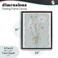 thumbnail image 4 of Stupell Industries French Country Spring Clippings Daisies Black Floating Frame Canvas Art, 25 x 31, by Leslie Hermosa, 4 of 8