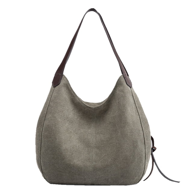 Los bolsos de lona simples son elegantes y versátiles