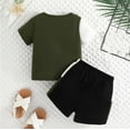 thumbnail image 7 of snilers Toddler Baby Boys Clothes Summer Athletic Short Sets Color Block T Shirts and Shorts 2 Piece Outfit Set Size 6 Months-3 Years, 7 of 7