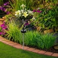 thumbnail image 6 of Solar Lilium Flower LED Outdoor Garden Light | 7 Head Artificial Lily | Waterproof IP65 | Multicolor Decorative Mood Lighting | Solar-Powered Courtyard Patio Accent | 71cm | Long-Lasting 6-12hr, 6 of 8