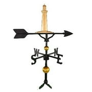 Montague Metal Products WV-393-GB 300 Series 32 In. Deluxe Gold Cape Cod Lighthouse Weathervane