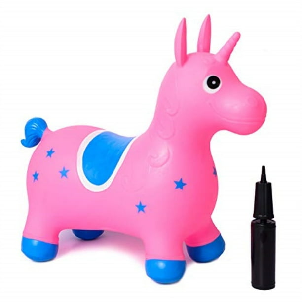inflatable hop and go unicorn