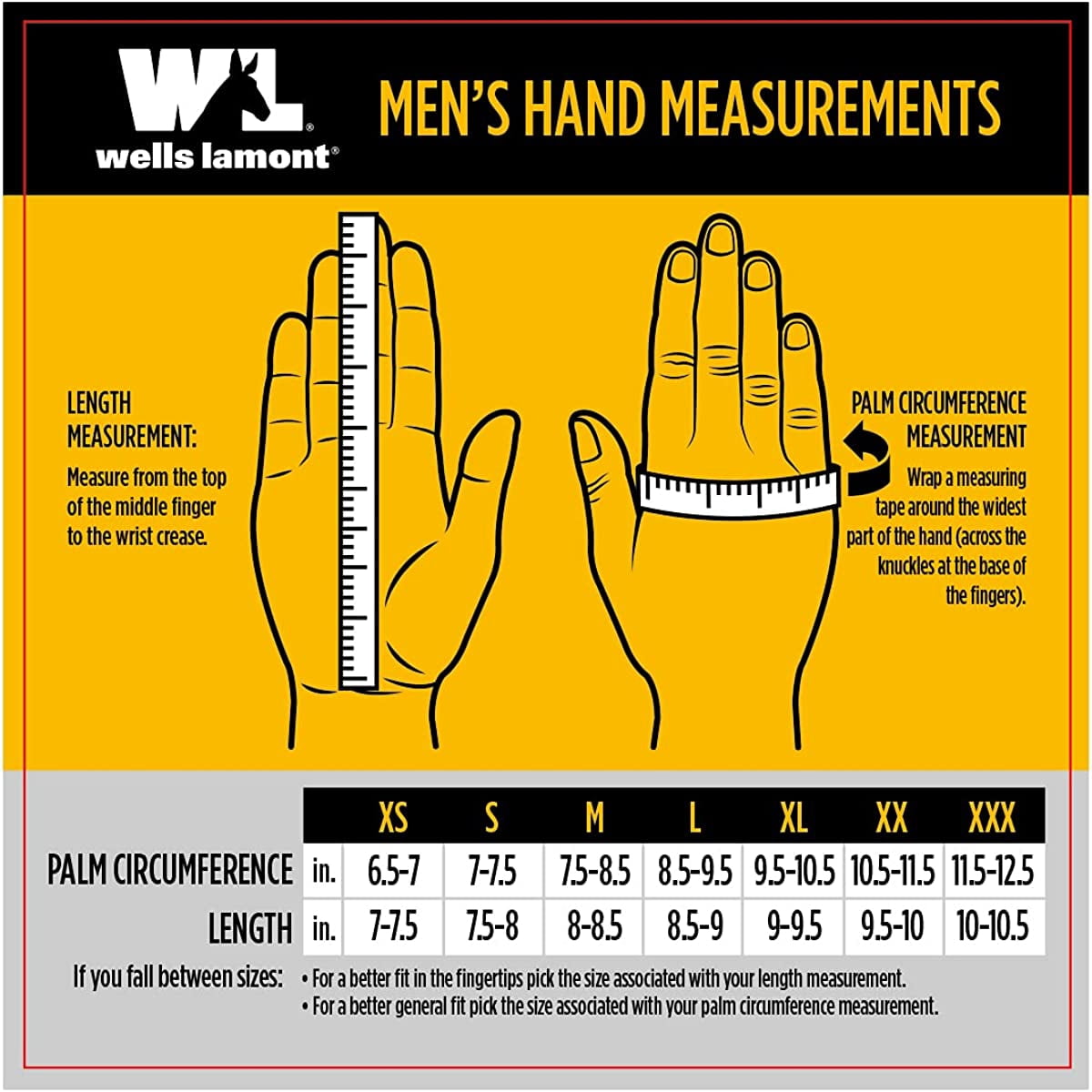 Wells Lamont 7039212 FX3 Mens Indoor & Outdoor Hi-Viz Work Gloves, Black & Yellow - Medium - Pack of 2