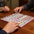 thumbnail image 6 of HEWANG Mahjong Block Set, 65 Tiles SeasideEscape Game Blocks, Seaside Escapes Game, Portable Travel Mahj- Tiles, National Flag Mahjong Tile Set, for Travel Picnic Spring Gathering, 6 of 6
