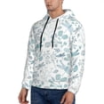 thumbnail image 3 of Lsque Dragonfly Pattern Casual Men's Hoodie,Hooded Sweatshirt with Kangaroo Pocket,Pullover Hoodie-Small, 3 of 7
